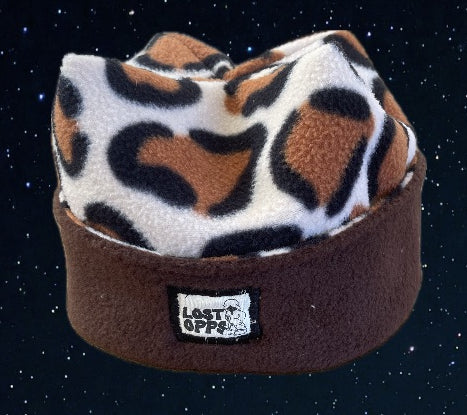 reversible fleece beanie