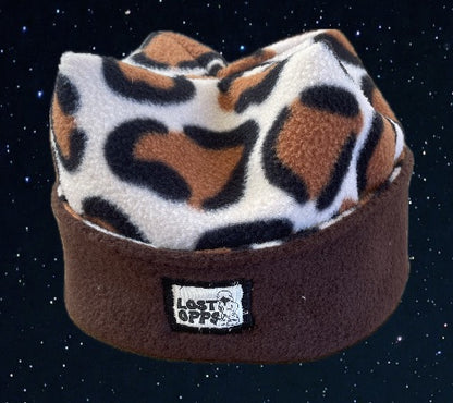reversible fleece beanie