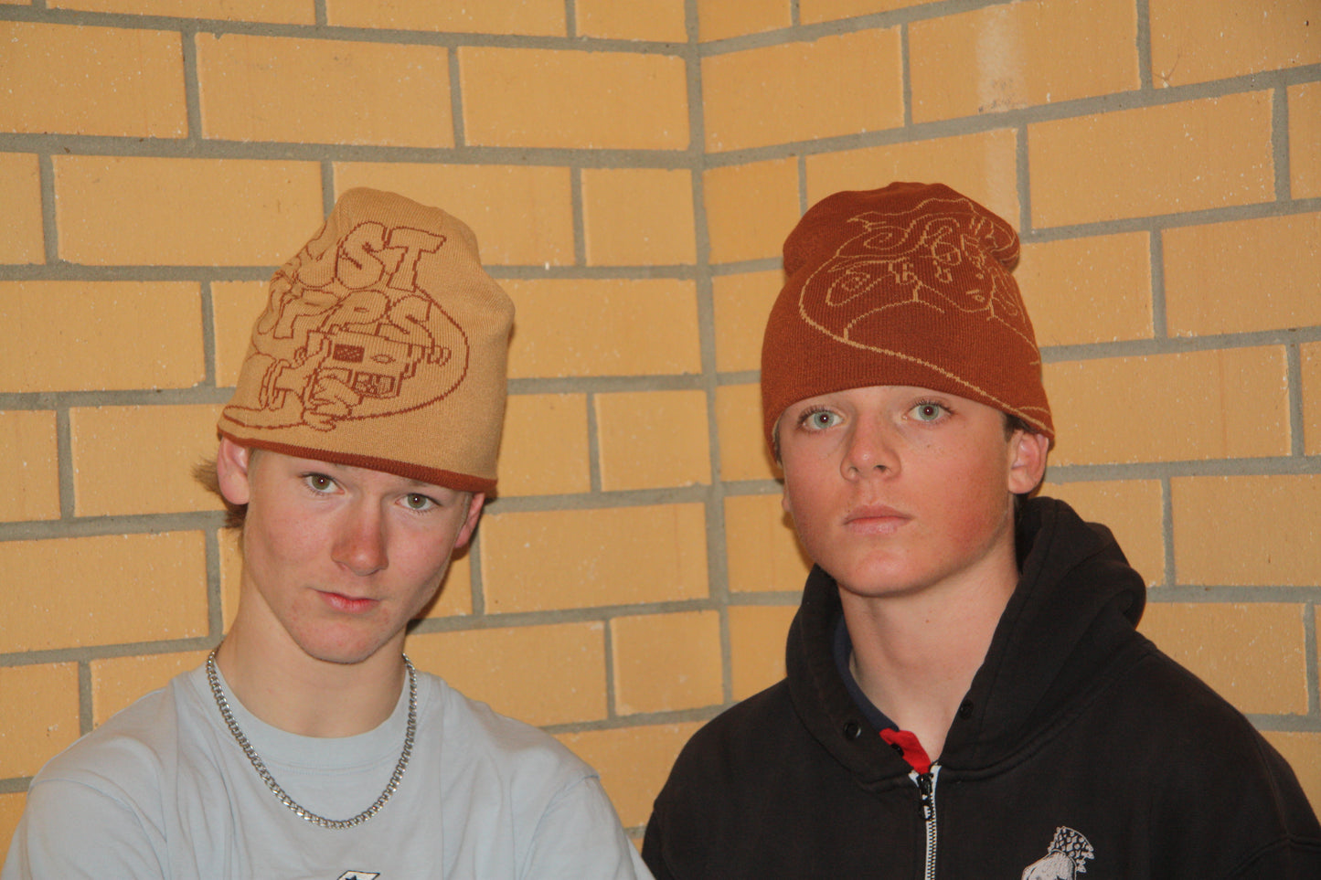 skull cap beanie reversible